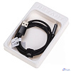 Rexant (18-7062) Кабель USB-A – Lightning для Apple, 2,4А, 1м, в черной нейлоновой оплетке, c LED дисплеем