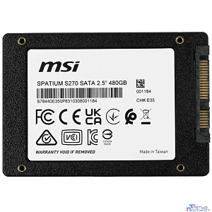 SSD MSI 480GB SATA 2.5” SPATIUM S270 S78-440E350-P83