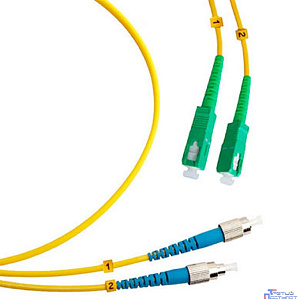 Cabeus FOP(d)-9-SC/APC-FC/UPC-1,5m Шнур оптический duplex SC/APC-FC/UPC 9/125 sm 1,5м LSZH