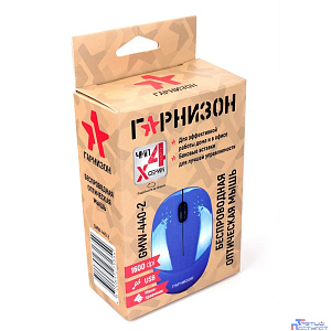 Гарнизон Мышь беспров. GMW-440-2,  синий, 1000 DPI, 2 кн.+ колесо-кнопка