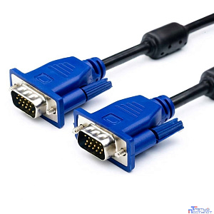 Bion Кабель VGA 15M/15M, экранированный, ферритовые кольца, черный, 3 м [BXP-VGA2-030]
