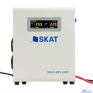 ИБП БАСТИОН SKAT-UPS 500T источник питания Line-Interactive 220В, 500ВА, работает от 1 внешней АКБ (4501)