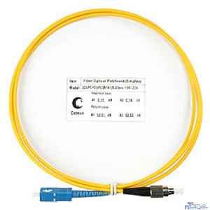 Cabeus FOP(s)-9-SC-FC-1,5m Шнур оптический simplex SC-FC 9/125 sm 1,5м LSZH