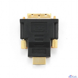 Gembird Переходник HDMI-DVI  19M/19M(папа-папа), золотые разъемы  [A-HDMI-DVI-1]