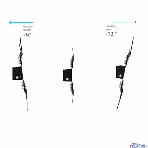 Kromax VEGA-8 черный 15"-42" макс.15кг настенный наклон