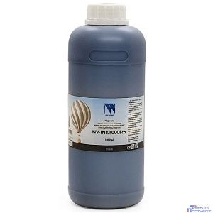 Чернила NV PRINT экосольвентные NV-INK1000BkEco для аппаратов Epson, Mimaki, Mutoh, Roland (1000ml) Black