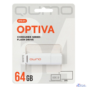 USB 2.0 QUMO 64GB Optiva 01 White [QM64GUD-OP1-white]