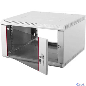 ЦМО Шкаф телекоммуникационный настенный разборный 6U (600х350) дверь стекло (ШРН-Э-6.350) (1 коробка)