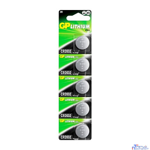 GP CR2032-(7/8)C5/CR2032-2C5 (5 шт. в уп-ке) [08828/9036]