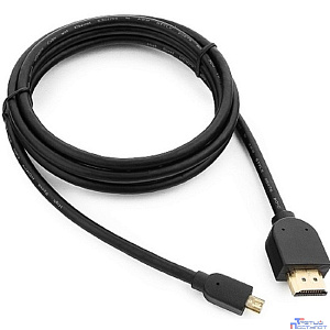 Кабель HDMI-microHDMI Cablexpert CC-HDMID-6, 19M/19M, v2.0, медь, позол.разъемы, экран, 1.8м, черный, пакет