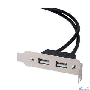 Cablexpert Планка на заднюю панель низкопрофильная, 1 порт COM/RS-232/DB9-M (CCUSBRECEPTACLE-LP)