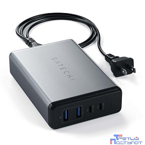 Satechi [ST-TC108WM] Сетевое зарядное устройство 108W Pro Type-C PD. Цвет серый космос.
