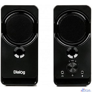 Dialog Stride AST-22UP - акустические колонки 2.0, 8W RMS, Phone Out, Mic In, черные, питание от USB