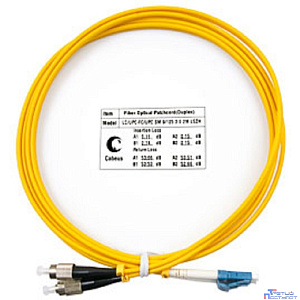 Cabeus FOP(d)-9-LC-FC-2m Шнур оптический duplex LC-FC 9/125 sm 2м LSZH