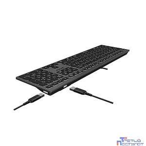 Клавиатура A4Tech Fstyler FX60H серый USB slim LED (FX60H GREY/NEON) [FX60H GREY/NEON]