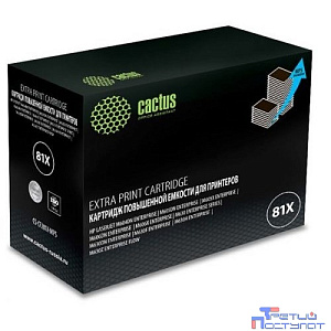 Картридж лазерный Cactus CS-CF281X-MPS черный (30000стр.) для HP LJ Ent M630/M605dn/M606dn/M605x
