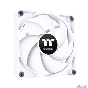 Кулер для компьютерного корпуса, Thermaltake, CT120 PC Cooling Fan White, CL-F151-PL12WT-A, 120мм вентилятор, 500-2000об.мин, 4pin PWM, 57.05CFM, 25.8 dB(A), 120x120x25мм, Белый
