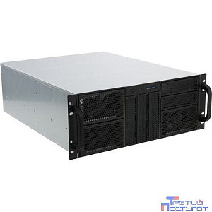 Procase RE411-D5H9-E-55 Корпус 4U server case,5x5.25+9HDD,черный,без блока питания,глубина 550мм,MB EATX 12"x13" [RE411-D5H9-E-55]