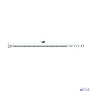 PROconnect (57-0151) Стяжка кабельная нейлоновая 150x2,5мм, черная (100 шт/уп)