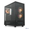 Case HSPD F710, Panoramic Mid Tower, Black, TG, 0.5 SPCC, 3x120mm ARGB (FN027) E-ATX, ATX, mATX, mITX 185/395/270mm 2x2.5", 1x3.5", 7xPCI 2xUSB-A 3.0 435x230x457mm