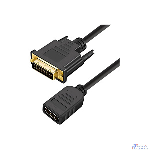 5bites BC-HDF2DVI Кабель-5bites Адаптер DVI (24+1) M / HDMI F, зол.разъемы