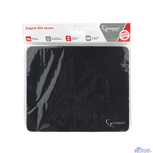 Коврик для мыши Gembird MP-BLACK, чёрный, размеры 250*200*2мм, полиэстер+резина