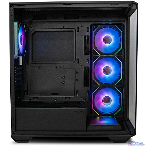XASTRA Корпус Q600 4ARGB-C10 Black ATX/Aquarium/Screewless/3x120mm ARGB PWM FM fans/Argb+PWM HUB 10port/ Q600-4FM12A-C10
