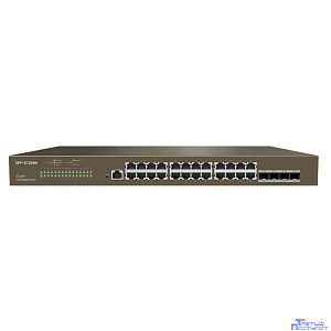 IP-COM G3328F Коммутатор управляемый в стойку, 24*1Gbit RJ45, 4*SFP 1Gbit,  console port