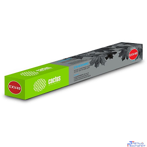 Картридж лазерный Cactus CS-EXV49C голубой (19000стр.) для Canon IR C3320/C3320i/C3325i/C3330i/C3500/C3520i MFP/C3525i MFP/C3530i MFP