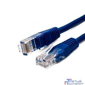 Filum FL-U5-C-2M-BL Кабель патч-корд, U/UTP 5e cat. 2м, 26AWG(7x0.16 мм), чистая медь, PVC, синий (872996)