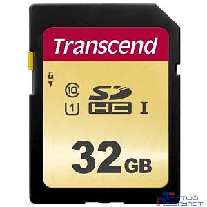 SecureDigital 32Gb Transcend TS32GSDC500S {SDHC Class 10, UHS-I U1, MLC}