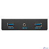 Exegate EX298351RUS Планка USB на переднюю панель ExeGate U3H-627S, 3,5", 2*USB3.0+HD Audio Combo, черная, металл, подсоед. к MB