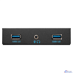 Exegate EX298351RUS Планка USB на переднюю панель ExeGate U3H-627S, 3,5", 2*USB3.0+HD Audio Combo, черная, металл, подсоед. к MB