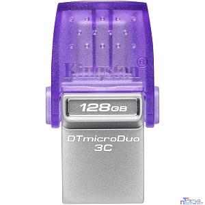 Kingston USB Drive 128Gb DataTraveler microDuo 3C DTDUO3CG3/128GB USB3.0 фиолетовый