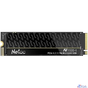 Твердотельный накопитель Netac NV7000-t 2Tb [NT01NV7000T-2T0-E4X] M.2 2280, PCI-E 4.0 x4, 3D NAND, 7300/6700MBs, NVMe 1.4, 1280TBW, heatsink