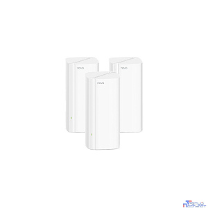 TENDA EX12 (3-pack) Mesh Wi-Fi 6 система AX3000, до 574 Мбит/с на 2,4 ГГц + до 2402 Мбит/с на 5 ГГц, LAN 2x 1Гбит/с, WAN 1x1 Гбит/с, 4x3 dBi внутренние антенны