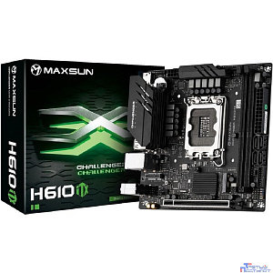 MAXSUN MS-Challenger H610ITX 2LAN V3 (Socket 1700, mini-ITX, 2*DDR4, 2*HDMI/DP, 4*SATA3, 2*M.2, 1xPCI-E x16, 3*USB 2.0,  2*USB 3.2 Gen1, LAN 2*2.5G, RTL)
