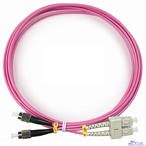 Cabeus FOP-50-OM4-SC-FC-2m Шнур оптический duplex SC-FC 50/125 mm OM4 2м LSZH