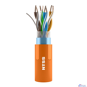 NTSS Кабель витая пара NTSS F/UTP 5e 4 пары одножильный 24AWG медь 305м внутренний нг(А)-HF (LSZH) оранжевый NTSS-IN-FTP4-5e-LSZH-OR