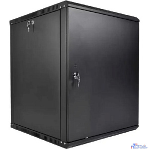 ЦМО Шкаф телекоммуникационный настенный разборный ЭКОНОМ 18U (600 x 650) дверь металл, цвет черный (ШРН-Э-18.650.1-9005)