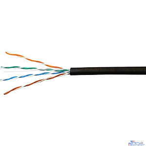 SkyNet Кабель UTP outdoor 4x2x0,51, медный, FLUKE TEST, кат.5e, однож., (305м) box, черный [CSP-UTP-4-CU-OUT](АК5018342/1693221)