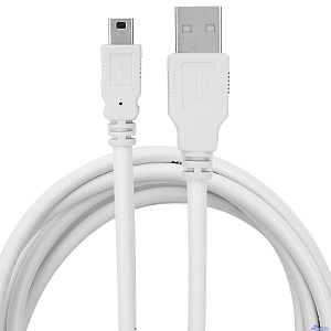 Bion Кабель интерфейсный USB 2.0 AM/miniBM 5P, 1.8 м, белый [BXP-CC-USB2-AM5P-018]