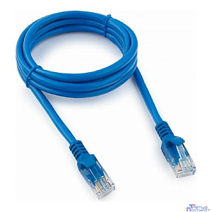 Патч-корд UTP Cablexpert PP12-1.5M/B кат.5e, 1.5м, литой, многожильный (синий)