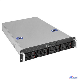 Exegate EX292255RUS Серверный корпус ExeGate Pro 2U660-HS08 <RM 19", высота 2U, глубина 660, без БП, 8xHotSwap, USB>