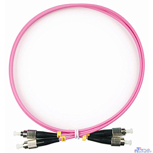 Cabeus FOP-50-OM4-FC-FC-1m Шнур оптический duplex FC-FC 50/125 mm OM4 1м LSZH