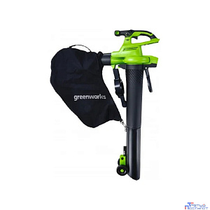 Greenworks GD40BVII Воздуходув-Садовый Пылесос аккумуляторный, 40V, бесщеточный, без АКБ и ЗУ [2406907]