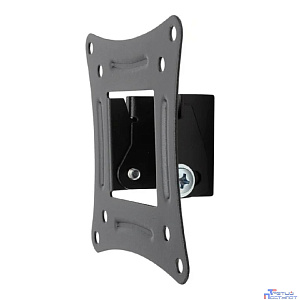 REXANT Кронштейн для телевизора 10"- 27" дюймов  наклонный   серия HOME чёрный {10"-27" Максимальная нагрузка: 15 кг VESA: 75х75, 100х100 мм}