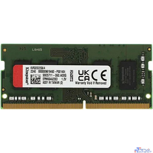 Kingston DDR4 SODIMM 4GB KVR32S22S6/4 PC4-25600, 3200MHz, CL22