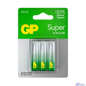 GP 15AA21-2CRSBC6 36/720 Super Alkaline G-Tech (6 шт. в уп-ке)