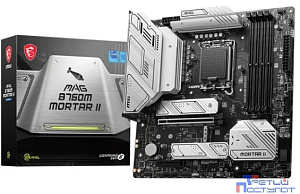 Материнская плата MSI MAG B760M MORTAR II Soc-1700 Intel B760 4xDDR5 mATX AC`97 8ch(7.1) 2.5Gg+HDMI+DP